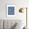 Cynthia Haller Classic blue and gold paisley Metal Framed Art Print - Deny Designs - 2 of 4