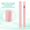 Unique Bargains Aluminum Alloy Rulers with Centimeters Millimeters Inches and Conversion Table 2 Pcs - 4 of 4