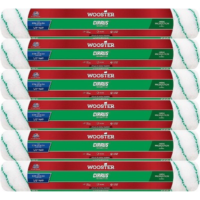 Wooster Genuine 18" Cirrus 1/2" Nap Roller Cover 6-Pack, R194-18-6PK