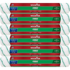 Wooster Genuine 18" Cirrus 1/2" Nap Roller Cover 6-Pack, R194-18-6PK - 1 of 3