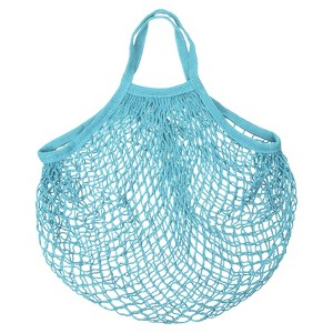 Unique Bargains Cotton Mesh Reusable Washable Grocery Bags 1 Pcs 15x13.8" - 1 of 4
