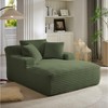 Dolonm 66" Deep-seated Armchair Recliner, Compressed Boneless Modern Sofa, Corduroy,No Assembly,for Living Room and Bedroom - 3 of 4