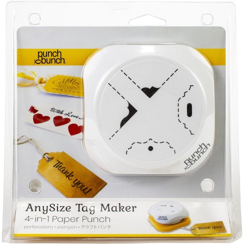 Punch Bunch AnySize Elegant Tag Maker 4 In 1 Corner And Hole Punch, JOANN