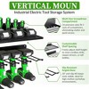 Angel Sar 2-Tier Heavy Duty Metal Power Tool Organizer with 4 Drill Holders, Wall Mount Tool Organizer with an Adjustable Shelf - 3 of 4