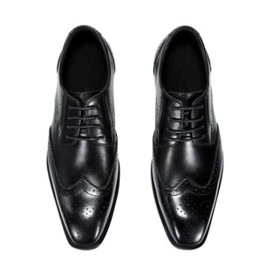 Cloudstyle Men's Oxfords Shoes Classic Leather Wingtip Lace Up Modern Formal Dress Shoes - 1 of 4