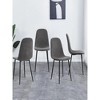 16.9"Accent Chairs with Soft Linen Fabric Cover Cushion Seat - 2 of 4