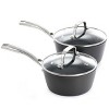 Kenmore Elite 10 Piece Aluminum Diamond-Infused Ceramic Nonstick Cookware Set in Blue - 3 of 4