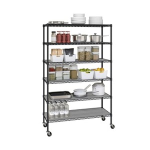 Seville Classics UltraDurable  6-Tier NSF 48" x 18" Steel Wire Shelving - 1 of 4