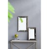 VYNXARIA Decorative Wall Mirrors - 24x15 Inch Antique Silver Rectangle Mirror with Floral Accents - 4 of 4