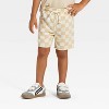 Grayson Mini Toddler Boys' French Terry Shorts and T-Shirt Set - Beige - 4 of 4