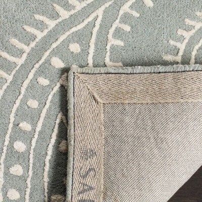 Bella Grey and Ivory Hand-Tufted Wool Area Rug