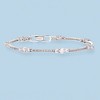 Ross-Simons 2.75 ct. t.w. CZ Station Bracelet in Sterling Silver - 4 of 4