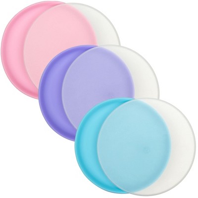 bright purple, pink, blue