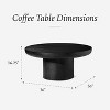 Maven Lane Owen Wooden Round Coffee Table 36" - 2 of 4