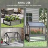 Raised Garden Flower Bed Kit with Greenhouseen Cold Frame Planter, 35.5" x 31.5" x 36" - 4 of 4