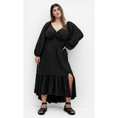 Women's Plus Size Gracie Dress - black | CITY CHIC