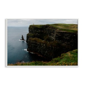 Stupell Industries Scenic Ireland Cliffs Framed Giclee Art, White, 24" x 16" - 1 of 4