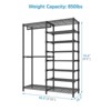 VIPEK S3 Heavy Duty Garment Rack Free Standing Clothes Rack Closet Storage Organizer Large Wardrobe with 6-Tier Shoe Rack - 4 of 4