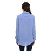 Super Triple Goose Women’s Linen Long Sleeve Button-Down Shirt – Lightweight Casual Collared Top with Pocket - 3 of 4