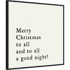 Amanti Art 30"x30" Merry Christmas To All by Amanti Art Portfolio Canvas Wall Art - 2 of 4