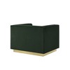 34"  Velvet Tufted Club Chair - 4 of 4