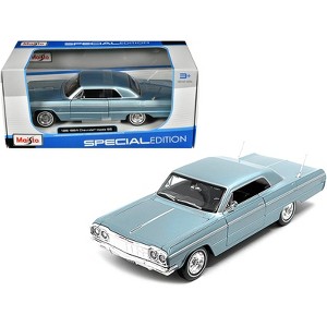 1964 Chevrolet Impala SS Blue Metallic "Special Edition" Series 1/26 Diecast Model Car by Maisto - 1 of 3