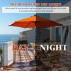 Costway 9' Solar LED Lighted Patio Market Umbrella Tilt Adjustment Crank Lift - 4 of 4