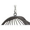 Okak Outdoor Rattan Egg Swing Chair with Cushion,Patio Wicker Hanging Chair,Woven Hammock Swing Chair for Patio,360LBS Capacity - 3 of 4
