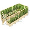 AMERLIFE U-Shaped Raised Garden Bed with Deer Proof Fence - 2 of 4