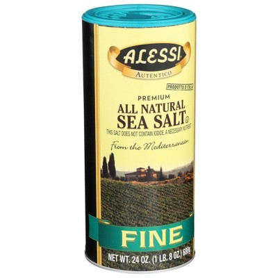 Alessi Premium All Natural Fine Sea Salt 24oz