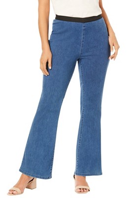 Jessica London Women's Plus Size Stretch Denim Bootcut Jegging