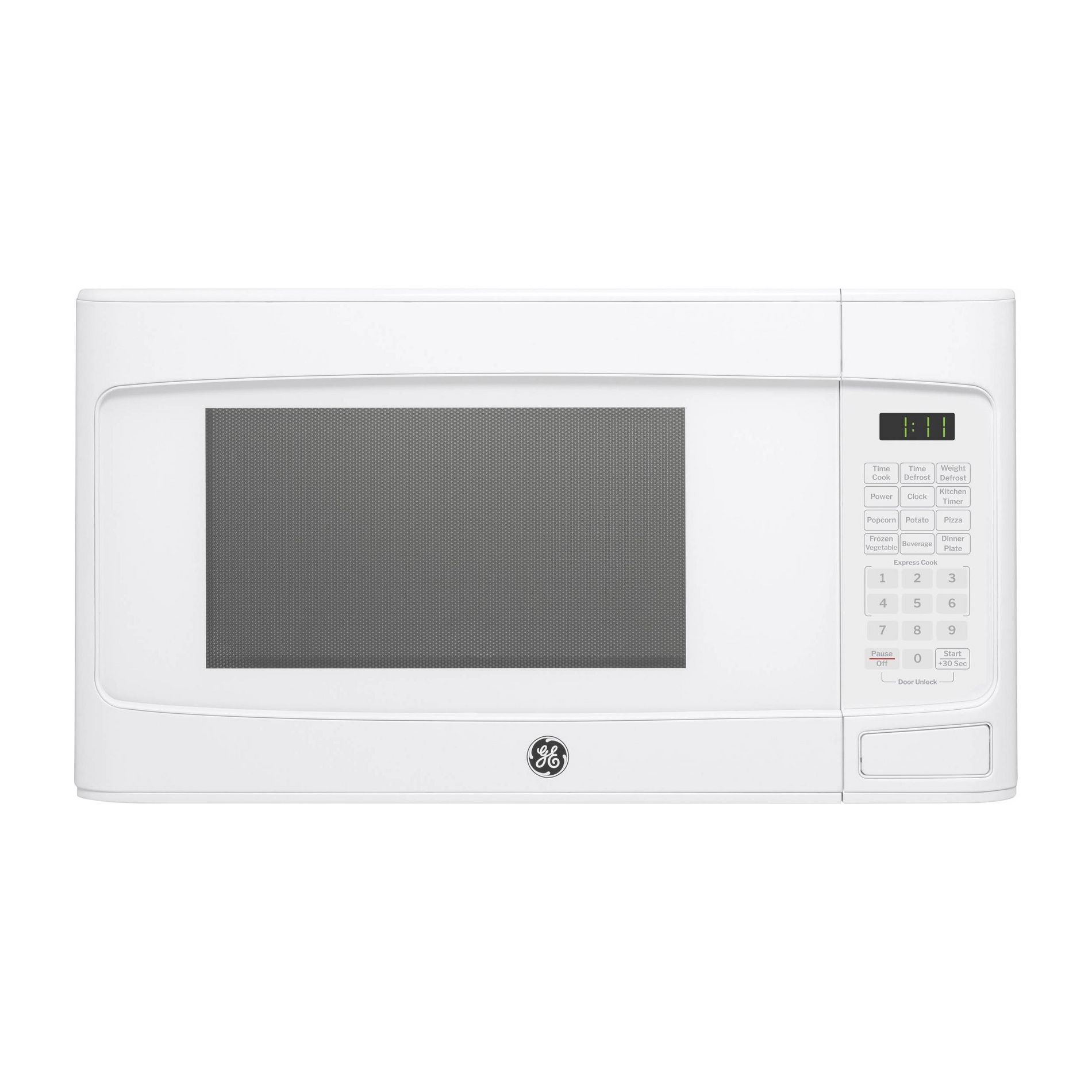 GE Appliances 1.1 cu ft Countertop Microwave Oven White