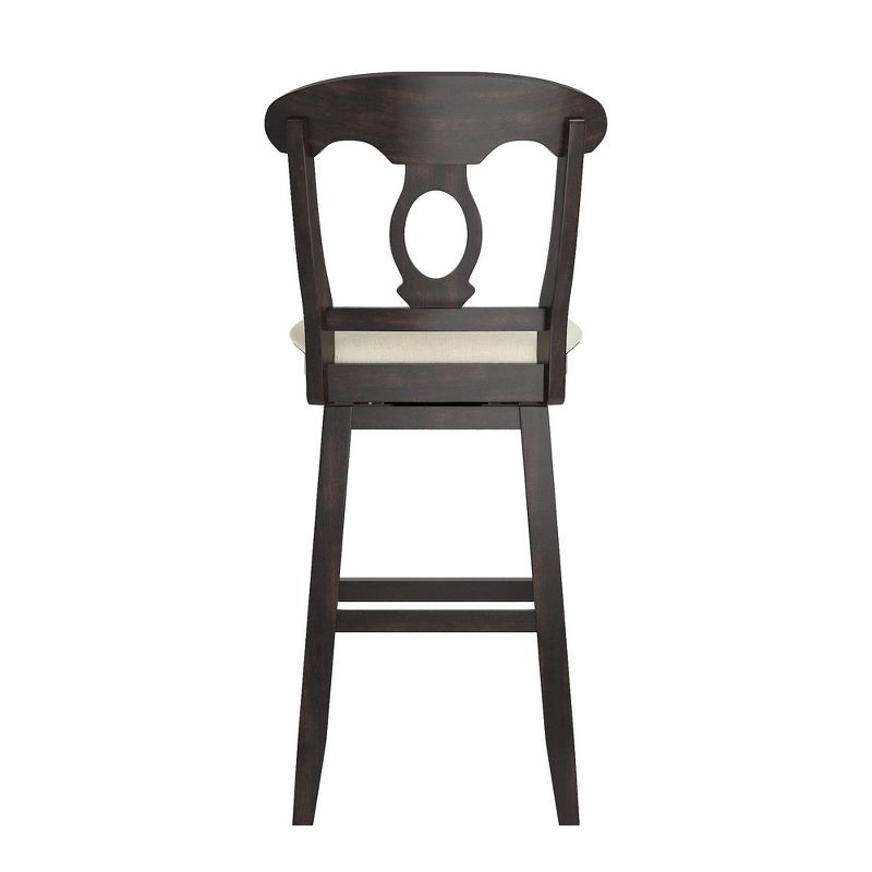 29" South Hill Napoleon Back Wood Swivel Height Barstool - Inspire Q, 5 of 12