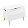 GlasFlength Decorative Bookshelf Creative and Unique Styling, Multifunctional Storage with Open Display Bookshelves, White,23.62”*15.75”*17.13" - 4 of 4