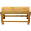ALFI AB4401 26Inch Solid Wooden Slated Single Person Sitting Bench - 4 of 4
