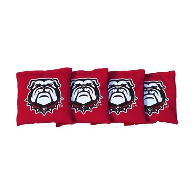 NCAA Georgia Bulldogs Corn-Filled Cornhole Bags Red - 4pk