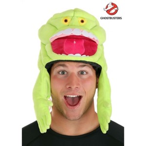 HalloweenCostumes.com    Ghostbusters Slimer Sprazy Adult Toy Hat, Red/Yellow/Green - 1 of 4