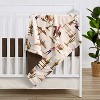 Sweet Jojo Designs Girl Baby Security Blanket Western Cowgirl Pink Brown and Beige - 2 of 4