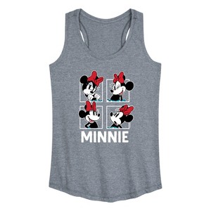 Women's - Disney - Minnie Grid Graphic Racerback Tank - 1 of 4