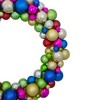 Northlight Rainbow 2-Finish Shatterproof Ball Christmas Wreath - 36" - Multicolor - Unlit - 4 of 4