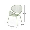 3 Piece Metal Patio Table and Chairs Sets, Outdoor Conversation Furniture Set,Metal Patio Table and Chairs Set for Small Space-Maison Boucle - 3 of 4