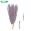 Unique Bargains Dried Plants Artificial Durable Small Fluffy Pampas Grass 7 Branches for Home, Office, Party 17.7 Inch - 3 of 4