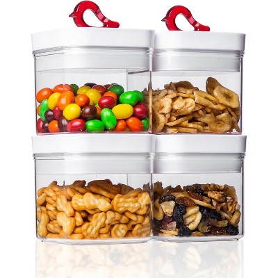 4 Pack Airtight Food Storage Container Set, BPA Free with Leak Proof Lids