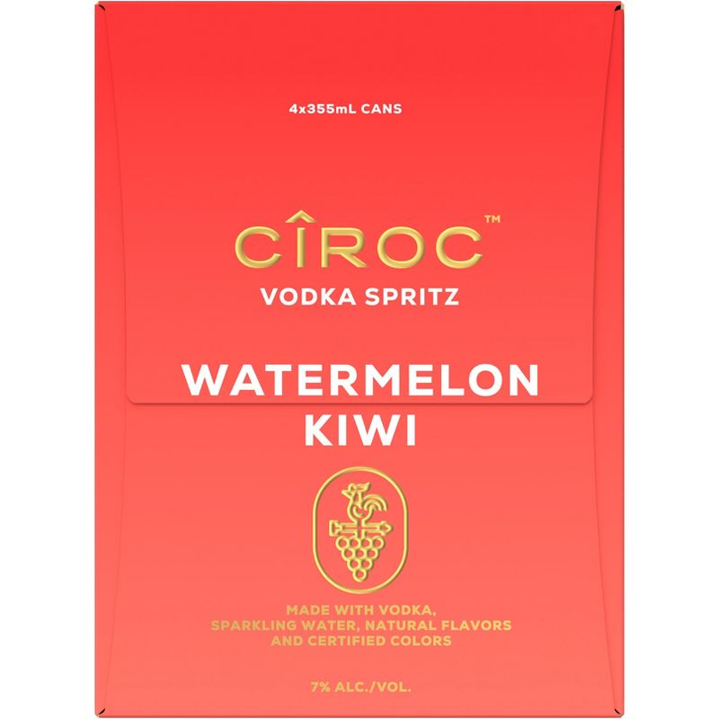 Ciroc Spritz Watermelon Kiwi - 4pk/355ml Cans, 5 of 6