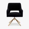 WestinTrends Genevieve Mid-Century Modern Upholstered Boucle Swivel Accent Chair - 4 of 4