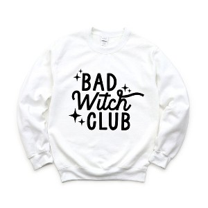 Simply Sage Market Women's Graphic Sweatshirt Bad Witch Club Puff Print - 1 of 4