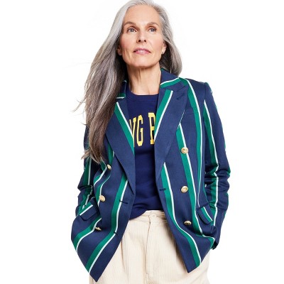 Women's Stripe Double Breasted Blazer - Rowing Blazers x Target