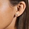 SHINE by Sterling Forever Sterling Silver 5mm Heart CZ Stud Earrings - 2 of 4