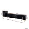 Extendable TV Stand Entertainment Center with Storage Cabinets,Wooden Media Console for 89" TVs for Living Room-Baofuwish - 4 of 4