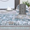 Acekool 9x12 Washable Area Rug, Soft Non-Slip Oriental Medallion Carpet, No Shedding Large Floor Mat for Living Room Bedroom Dining Room, Grey - 4 of 4